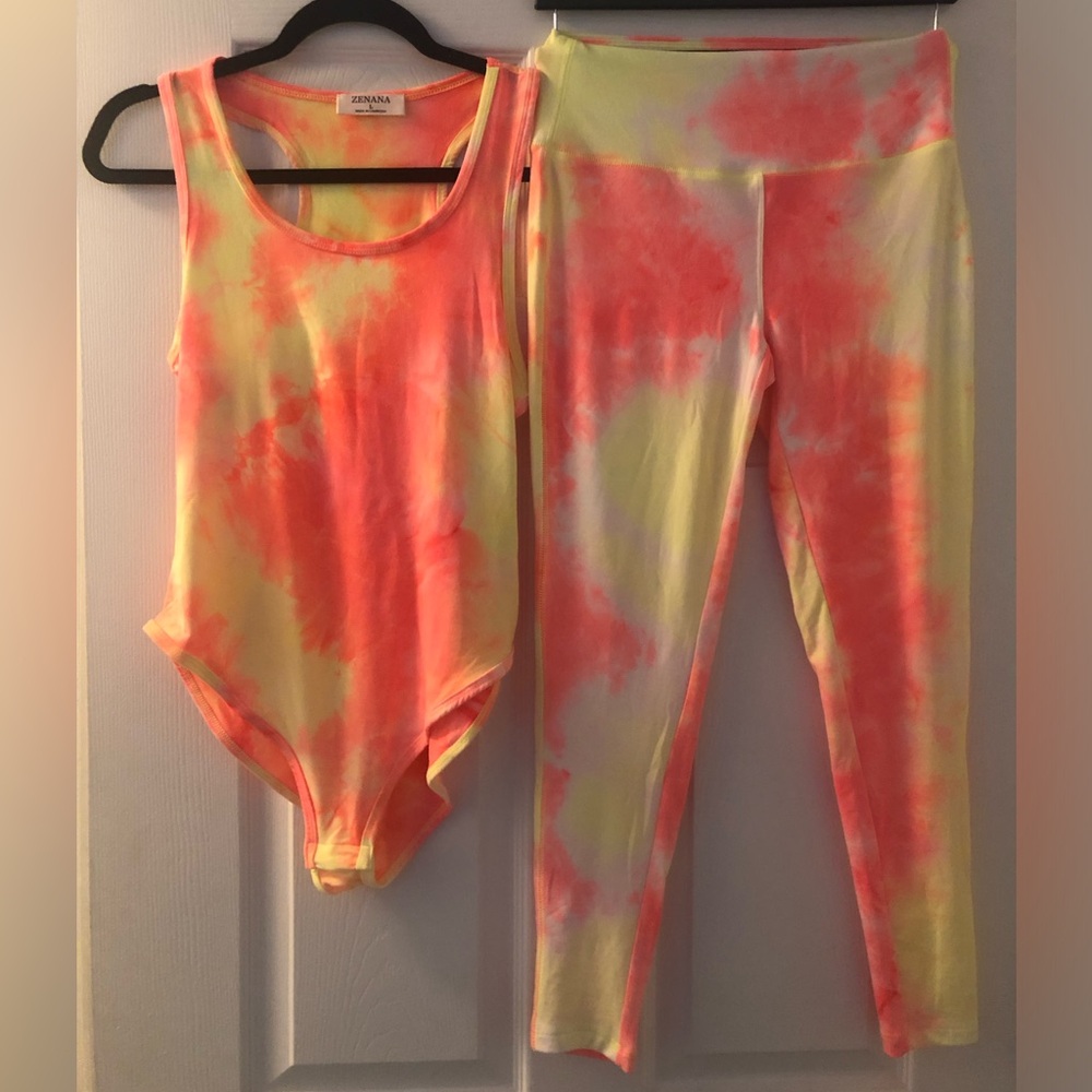ZENANA TYE DYE ATHLETIC SET